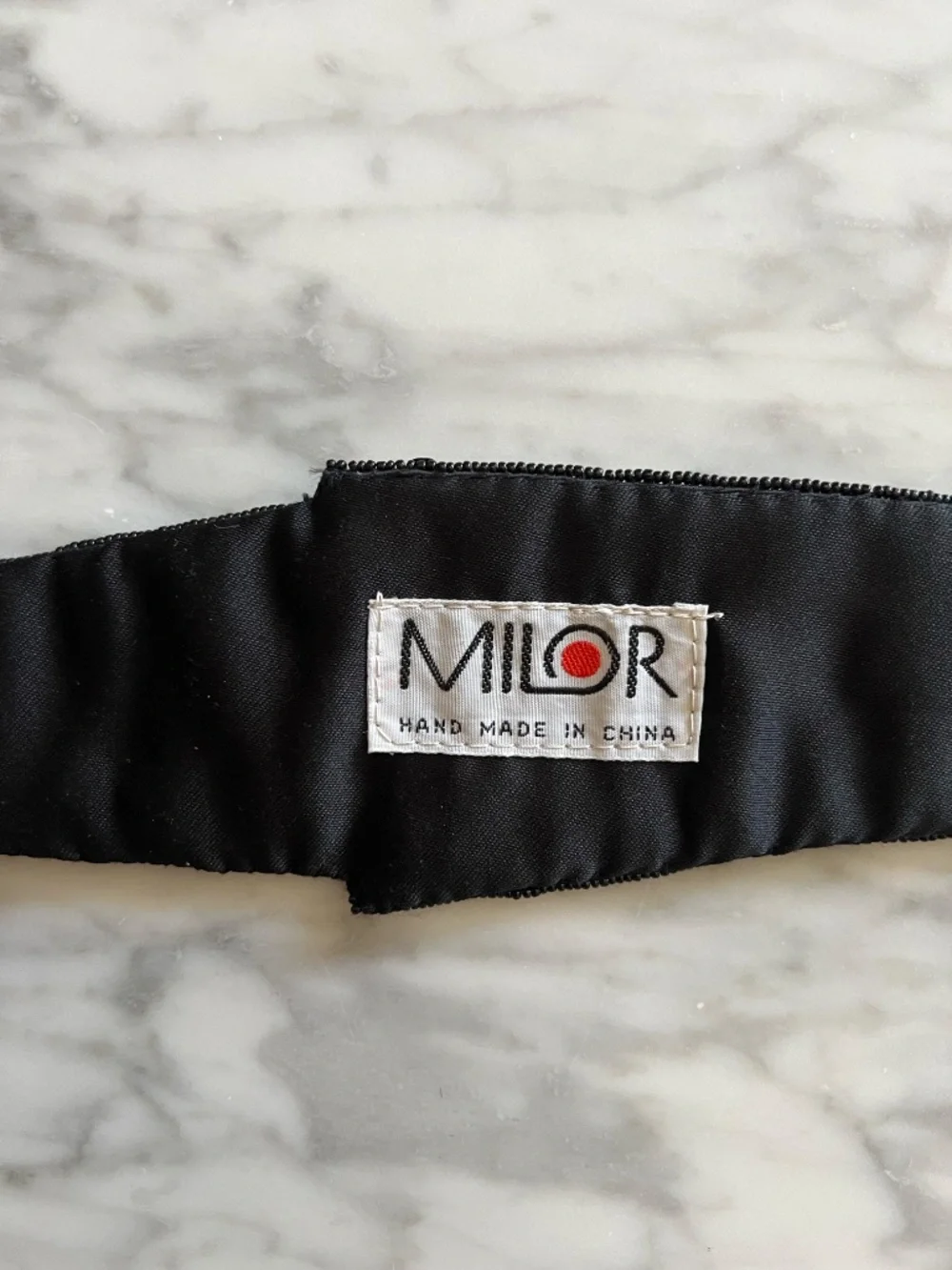 Vintage MILOR Handmade Beaded Elastic Belt Art Deco Geometric Statement